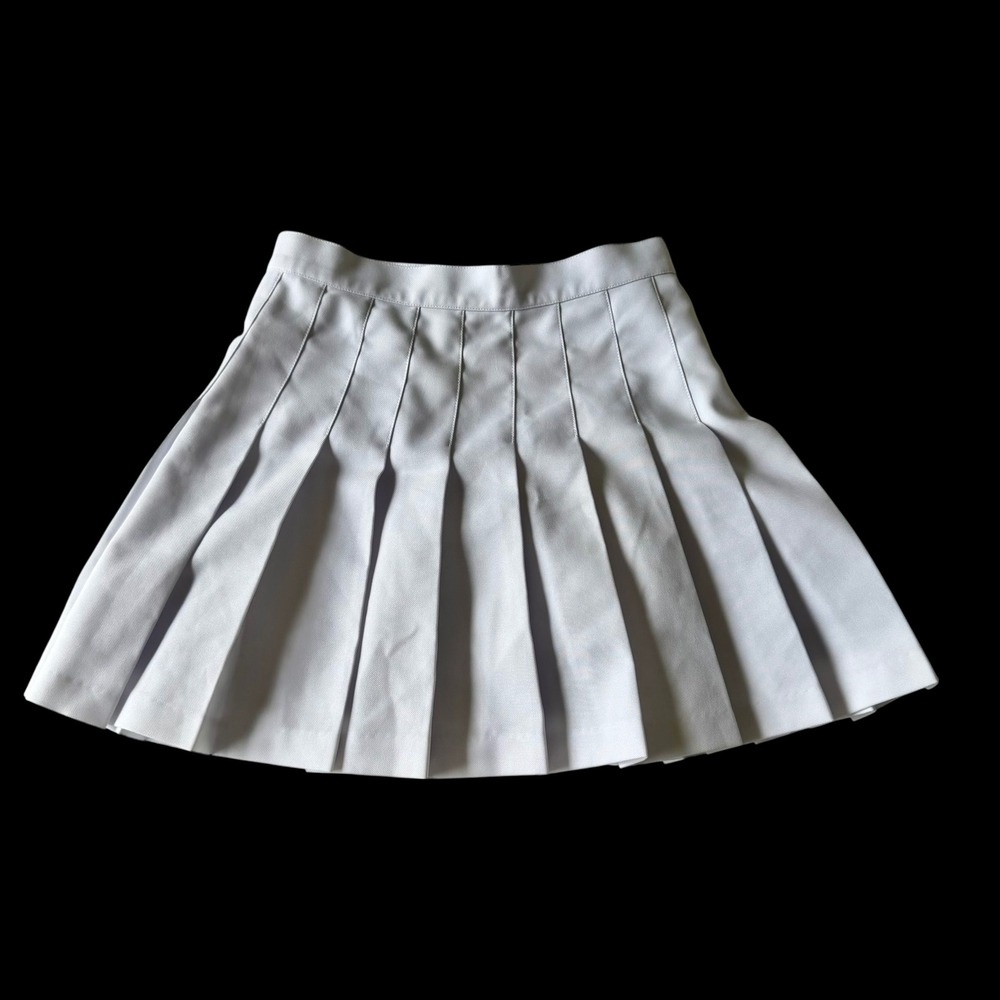 Y2K American Apparel‎ White Pleated Tennis Mini Skirt XS Preppy Sporty